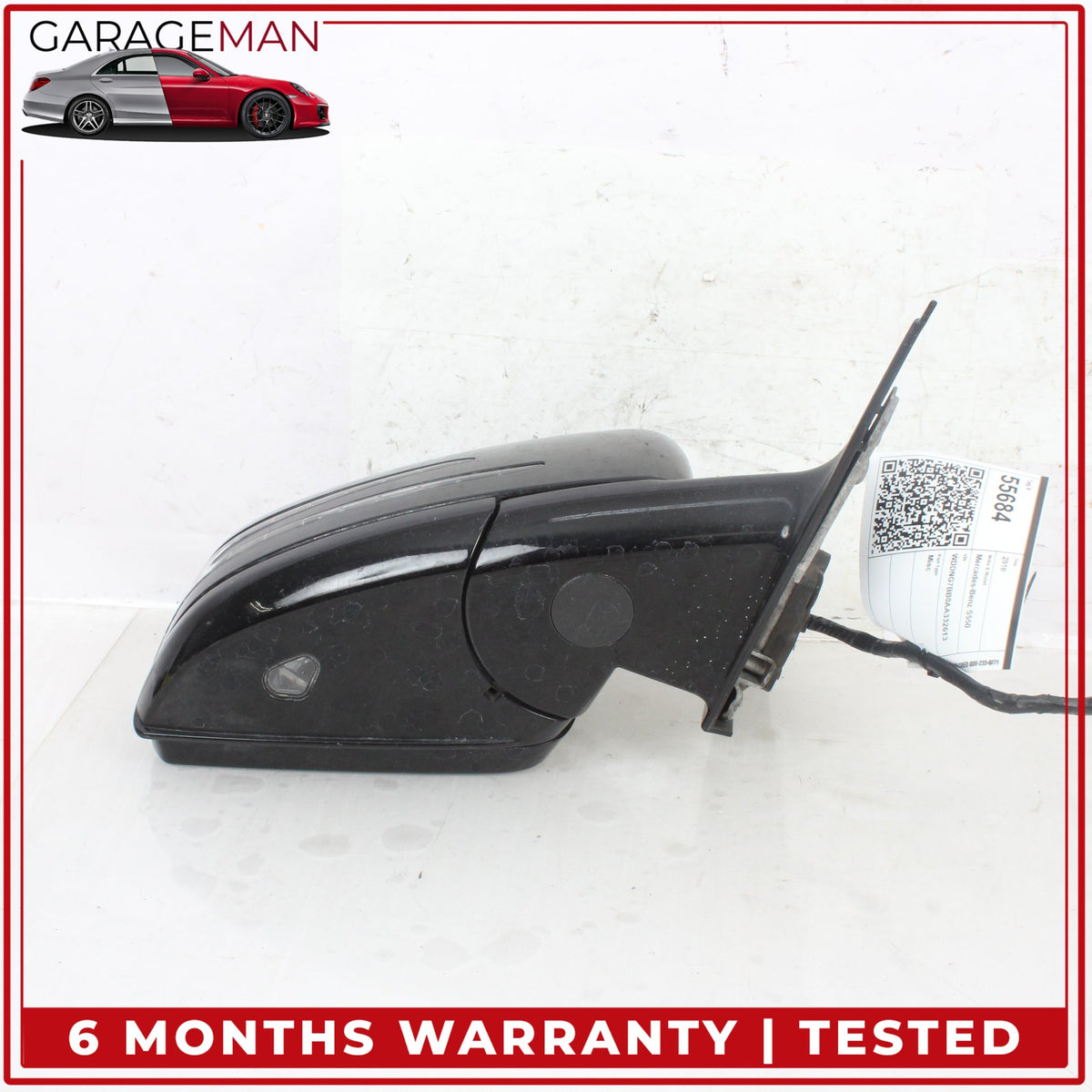 2010-2013 Mercedes W221 S550 Front Right Side Door Rear View Mirror Black OEM