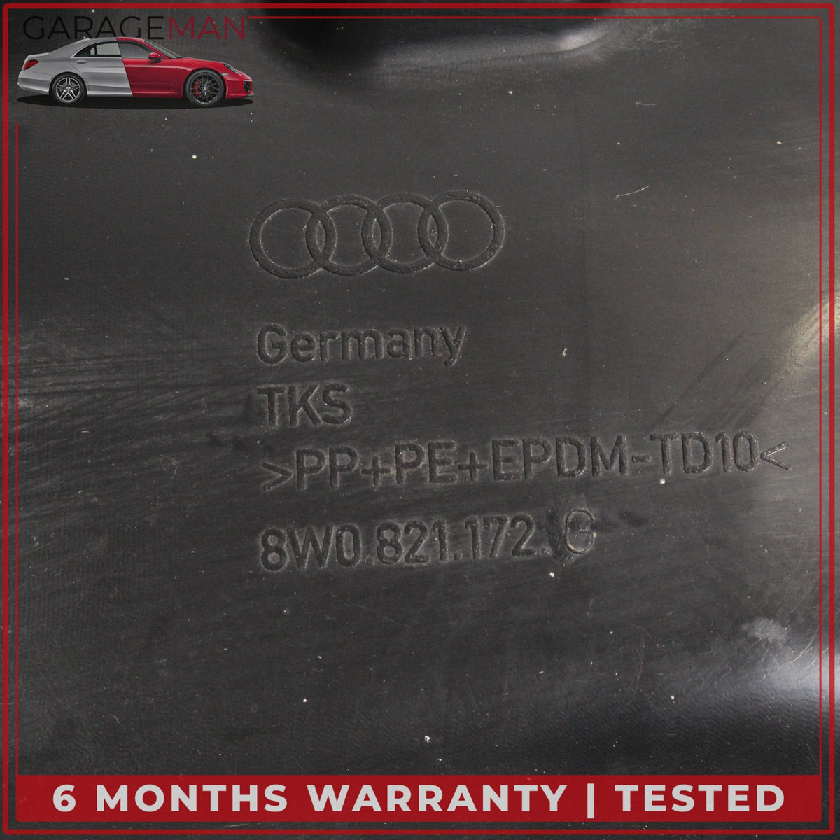 2020-2025 Audi A4 S4 Front Right Side Fender Liner Wheel Splash 8W0821172G OEM