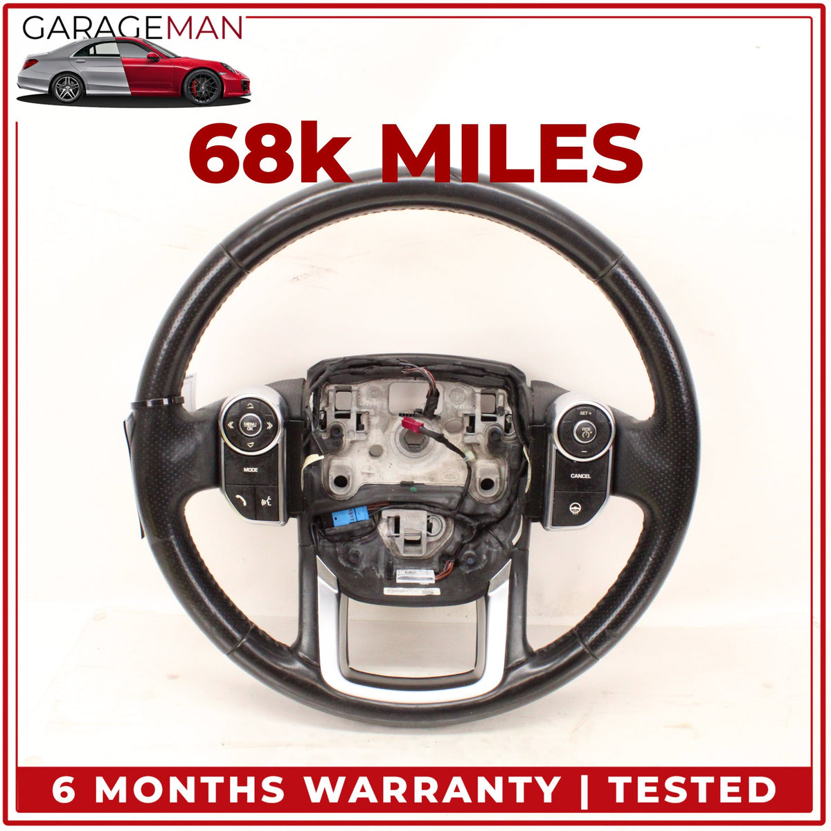 2014-2022 Land Rover Range Rover Sport L494 Steering Wheel Black DPLA3F563CD OEM