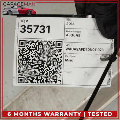 2011-2018 Audi A8 Rear Bumper Reinforcement Impact Crash Bar Beam 4H0807309D OEM