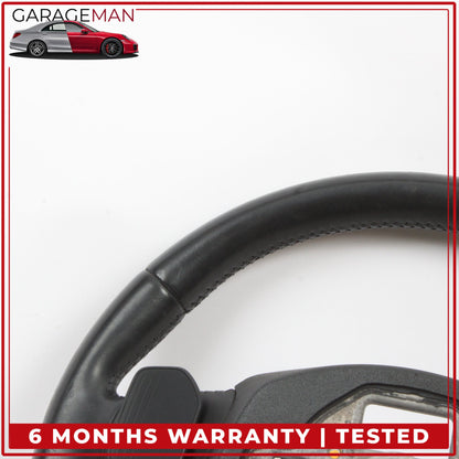 2011-2018 Audi A8 S8 Steering Wheel w/ Paddle Shifters Leather Black OEM