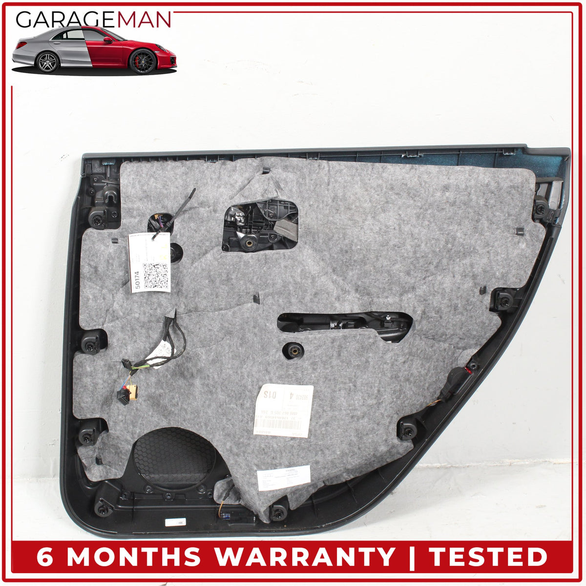 2017-2019 Audi Q7 Rear Left Driver Side Interior Door Trim Panel 4M0867305G OEM