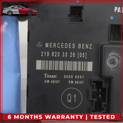 2006-2011 Mercedes W219 CLS550 Rear Left Side Door Control Module Unit OEM