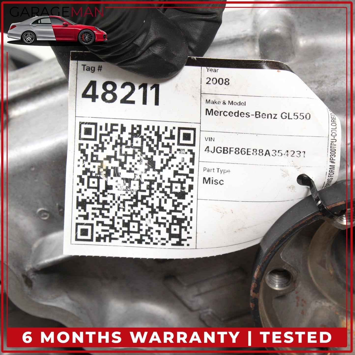 2006-2012 Mercedes-Benz GL550 X164 4WD 5.5L Tranny Transmission Transfer Case Gear Box 2512801200 OEM