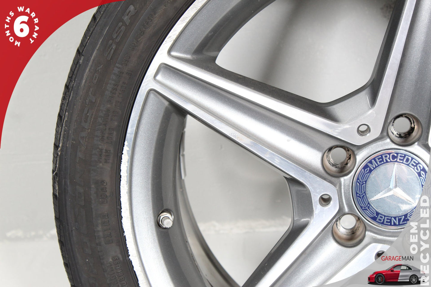 2015-2018 Mercedes W205 C300 Rear Wheel Tire Rim 8.5Jx18H2 ET49 2054011200 OEM