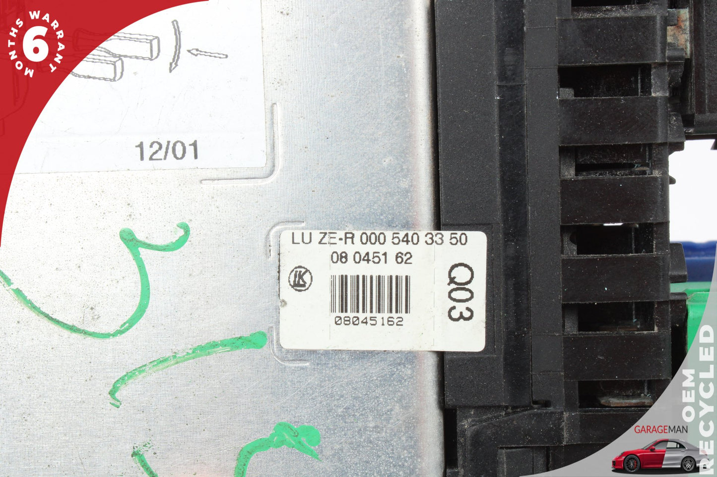 00-06 Mercedes-Benz S500 W220 Sedan Front Right SAM Relay Fuse Box 0265455332