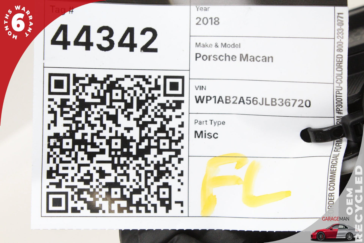 2013-2024 Porsche Macan 95B Front Left Door Control Module 4H0959793AC OEM