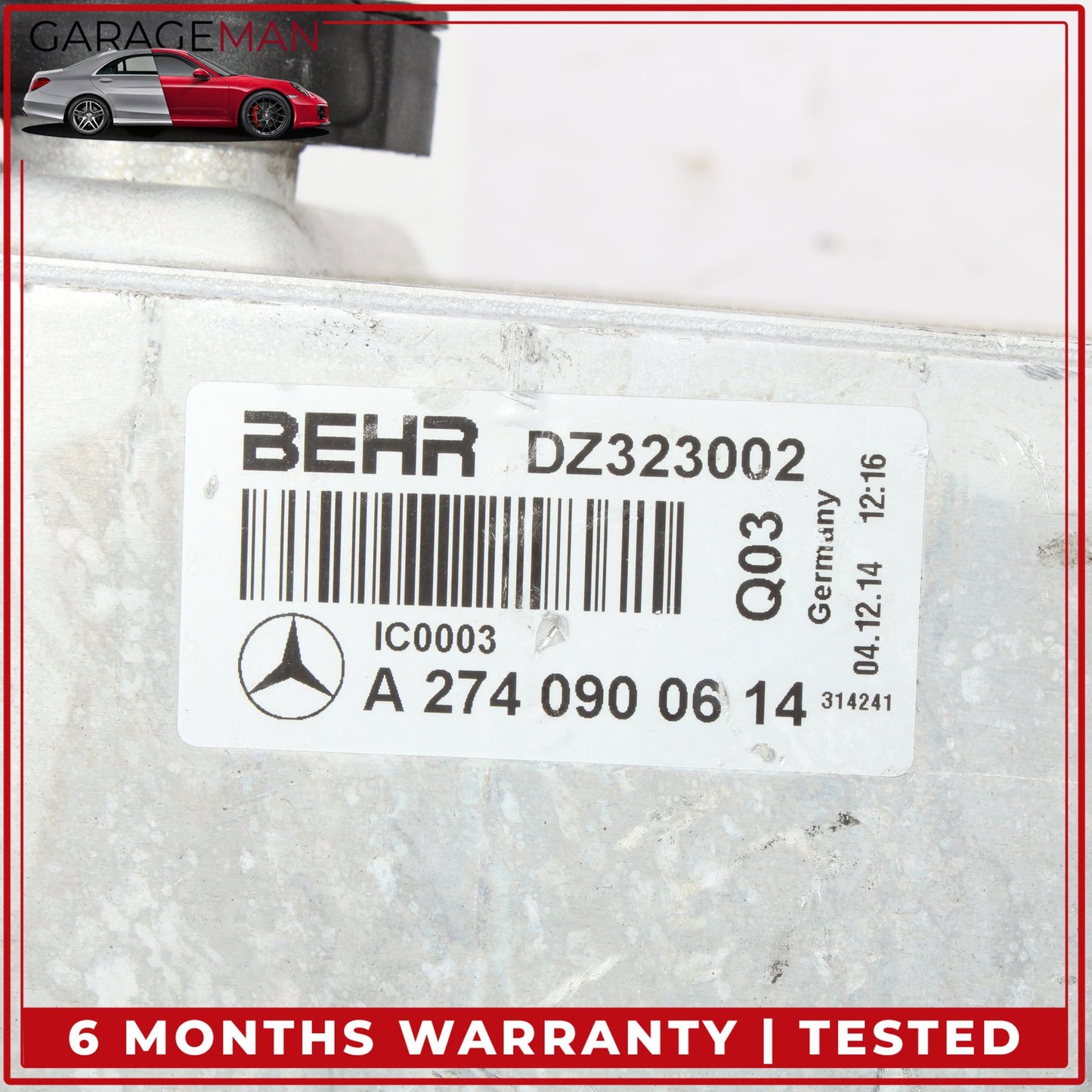 2015-2020 Mercedes W205 C300 SLC300 Intercooler Air Cooler Radiator OEM