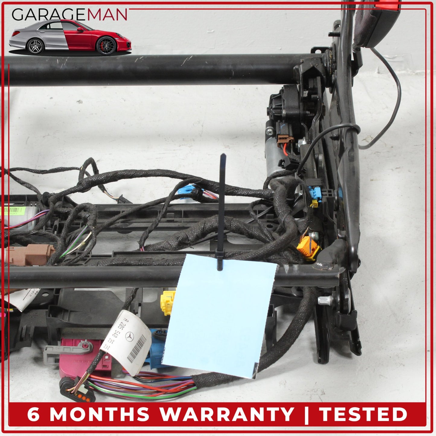 2015-2023 Mercedes W205 C300 Front Right Seat Rail Track Frame w/ Motors OEM