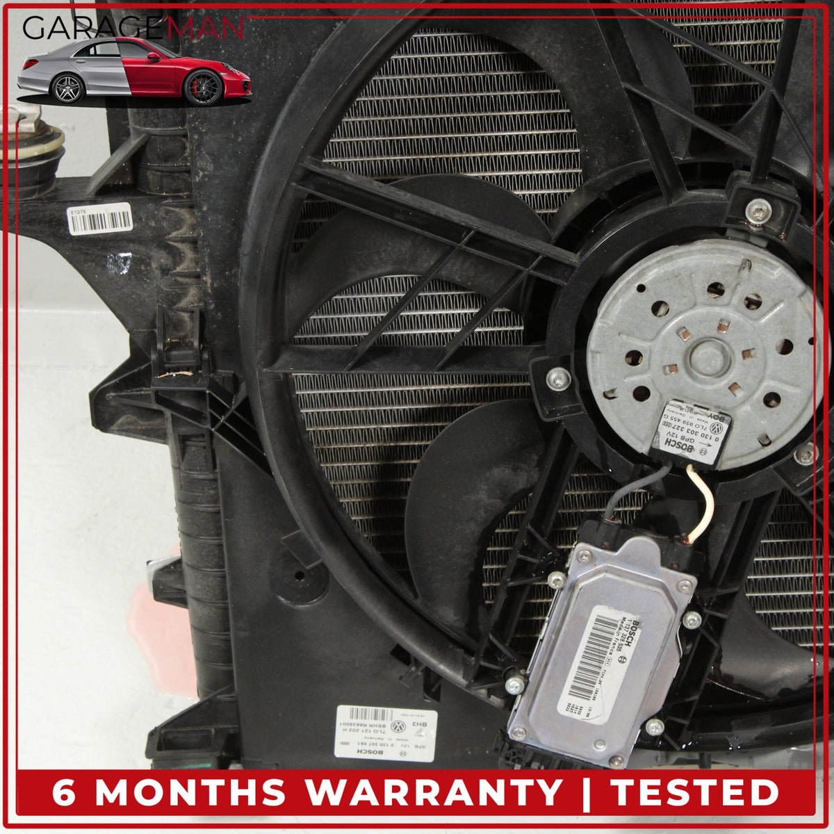 2007-2015 Audi Q7 Engine Cooling Radiator Fan Blade AC Condenser Assembly OEM