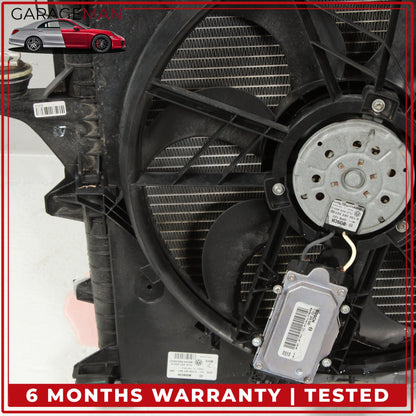 2007-2015 Audi Q7 Engine Cooling Radiator Fan Blade AC Condenser Assembly OEM