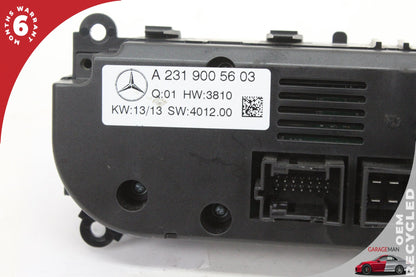 13-20 Mercedes-Benz SL500 R231 Convertible A/C Heater Climate Control Switch 2319005603