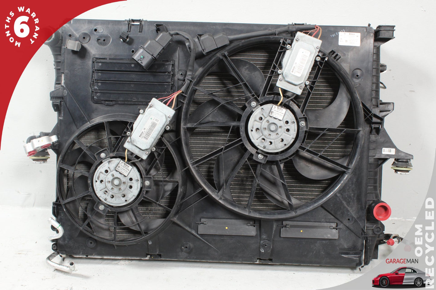 2008-2010 Porsche Cayenne 957 Engine Cooling Radiator AC A/C Condenser Assy OEM