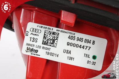 2012-2015 Audi A6 Rear Right Side Inner Tail Light 4G5945094 OEM