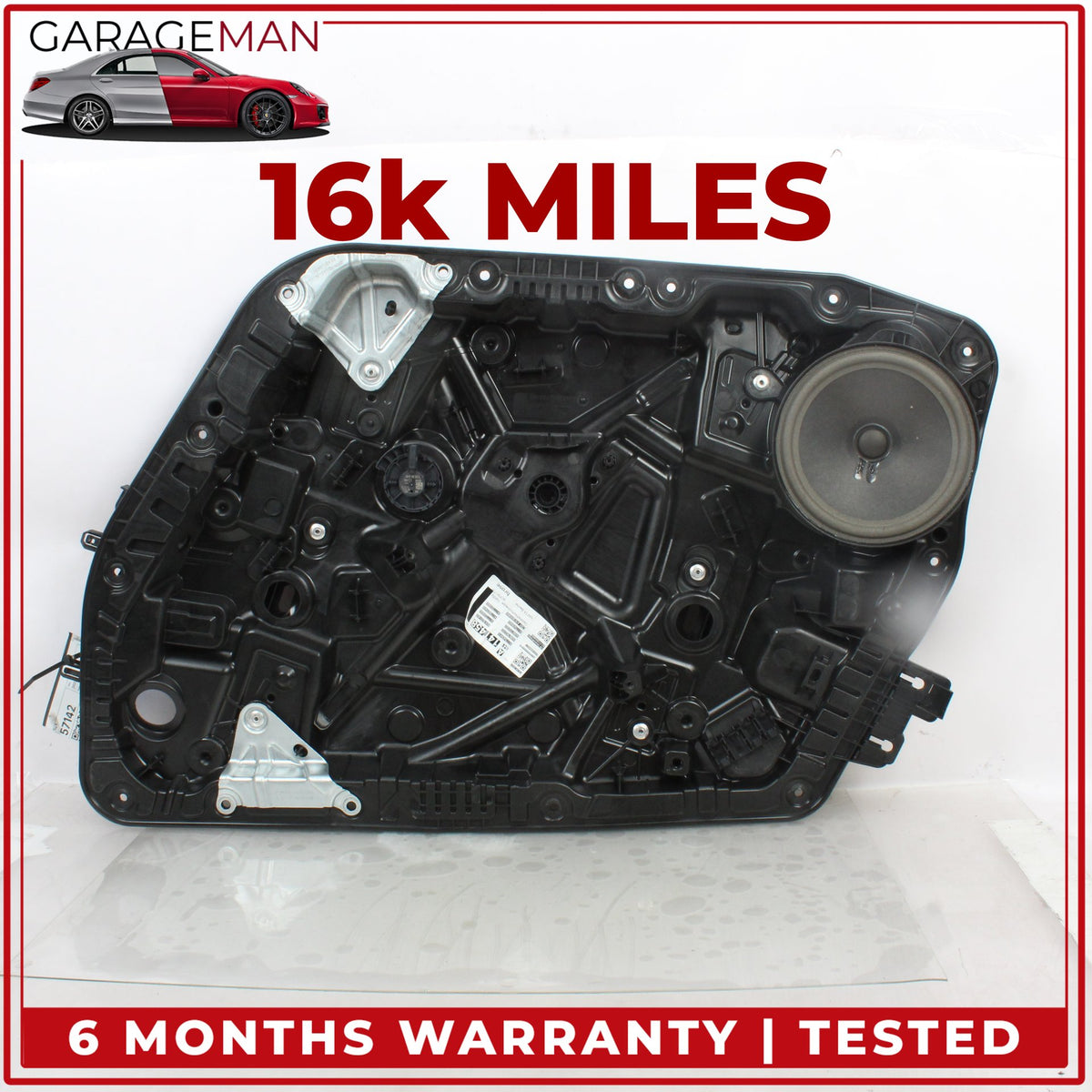 2019-2022 Mercedes W177 A220 Front Right Window Regulator w/ Carrier Assy OEM
