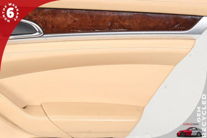 2010-2016 Porsche Panamera 970 Rear Right Side Door Trim Panel Beige OEM