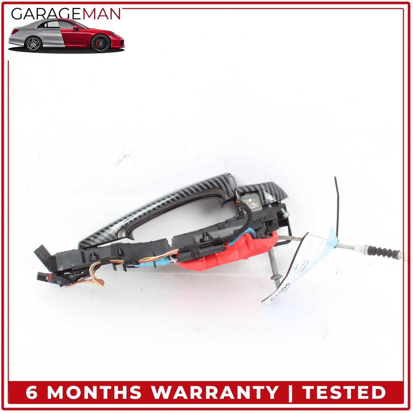 2012-2018 BMW 328i F30 Front Left Exterior Door Handle Carbon Fiber 7321639 OEM