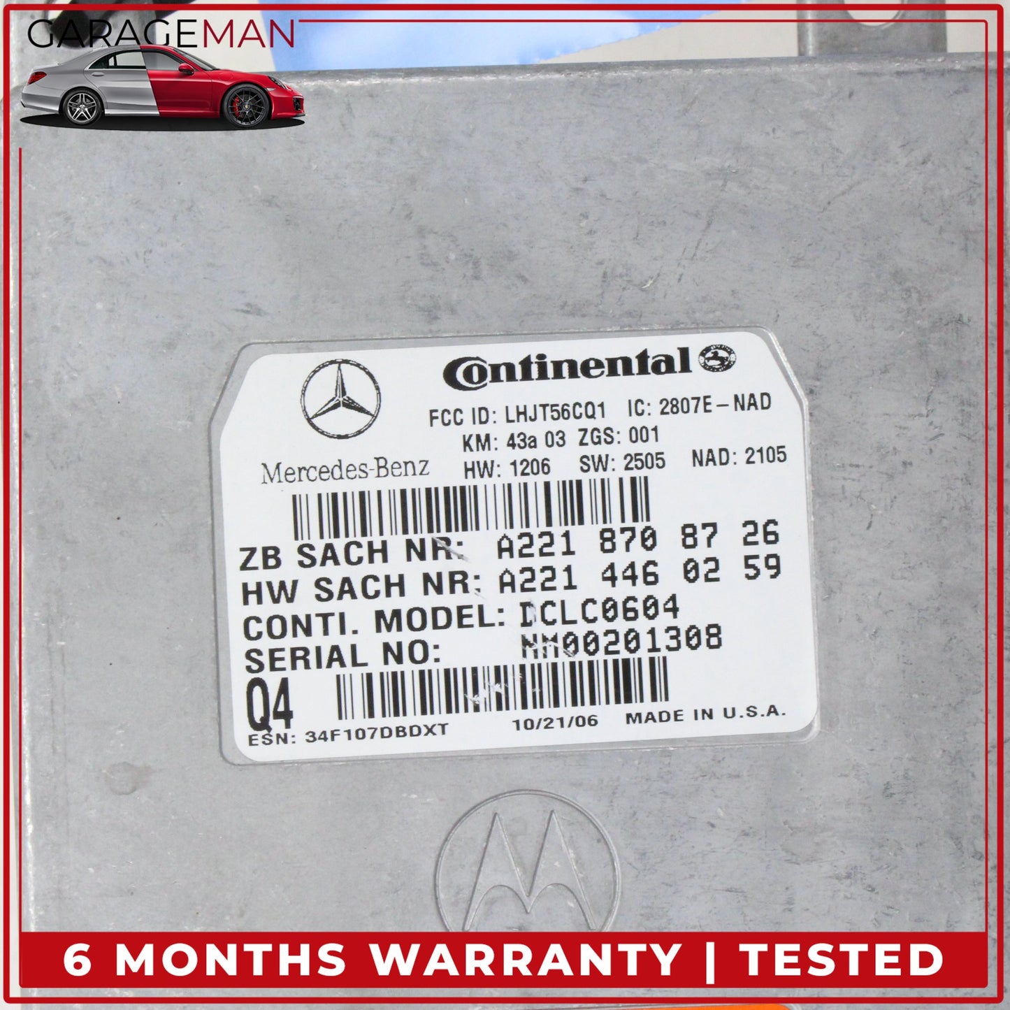 2006-2014 Mercedes W211 E350 CL550 Communication Control Module 2048202085 OEM