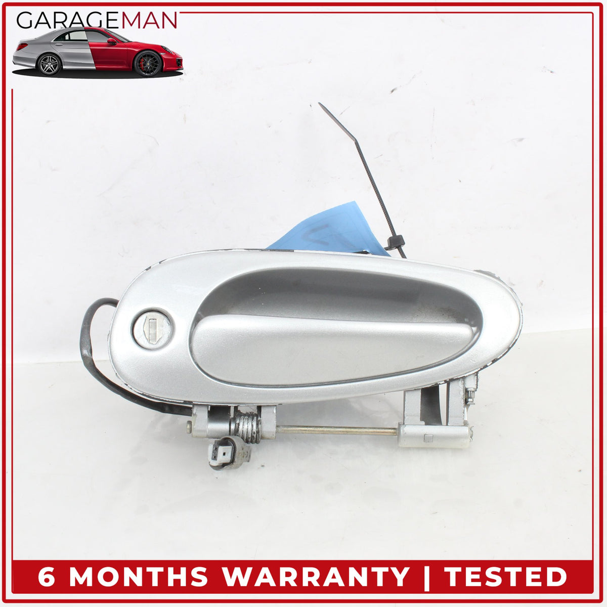 1997-2005 Porsche 911 996 Front Left Exterior Door Handle Silver Metallic OEM
