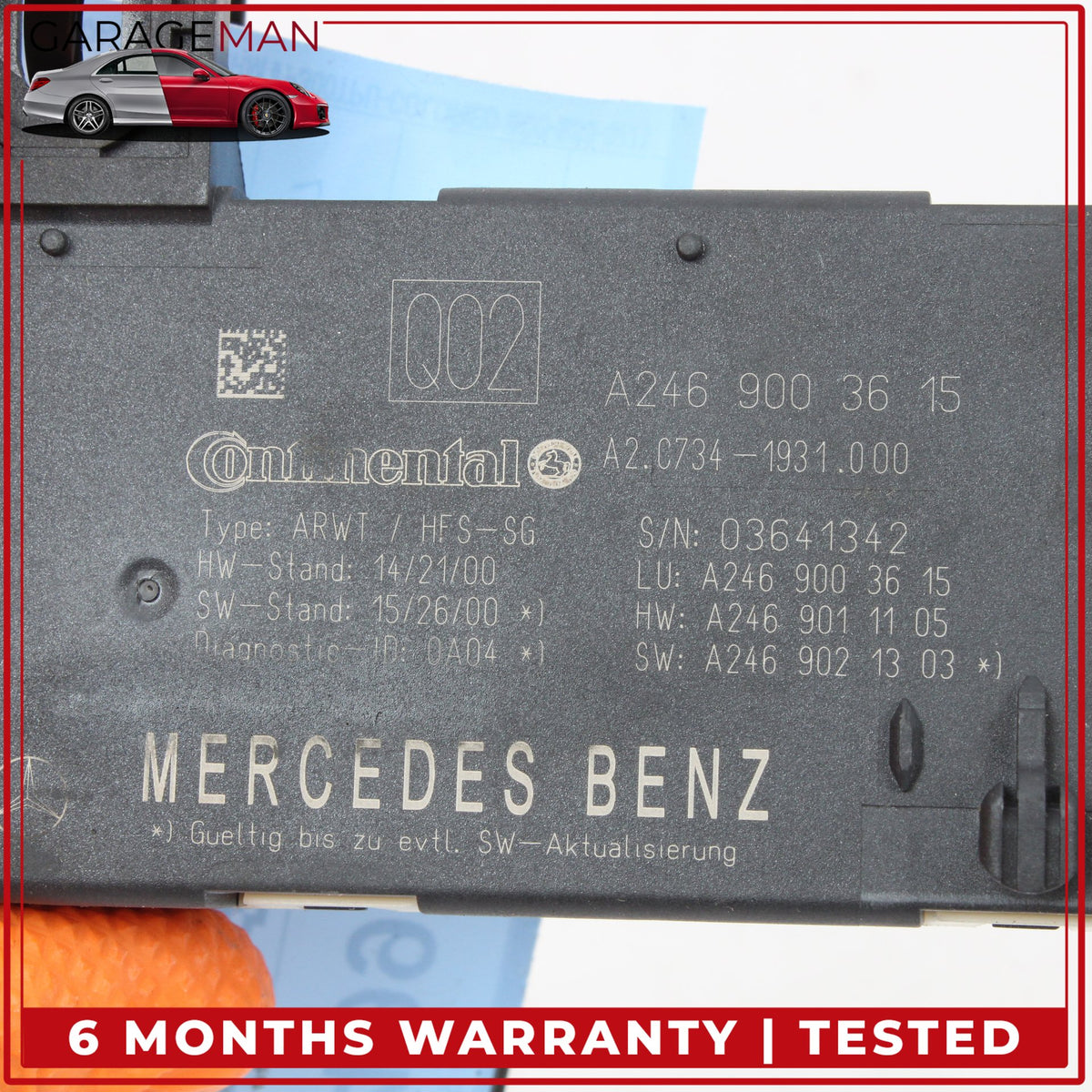 2015-2020 Mercedes X156 GLA250 Rear Trunk Tailgate Control Module 2469003615 OEM