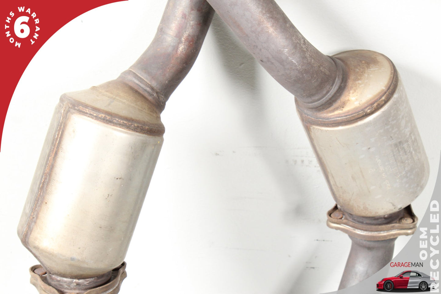 2011-2014 Porsche Cayenne 958 S Hybrid SUV Front & Rear Exhaust Downpipe Set OEM