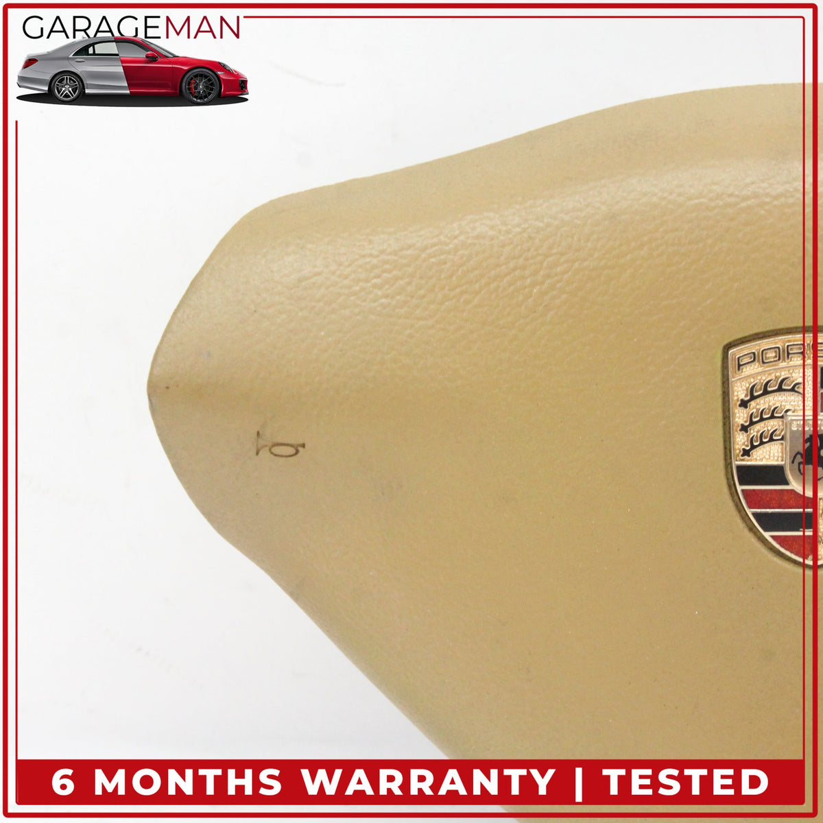 1997-2005 Porsche 911 996 Front Left Steering Wheel Airbag Beige 99680308902 OEM