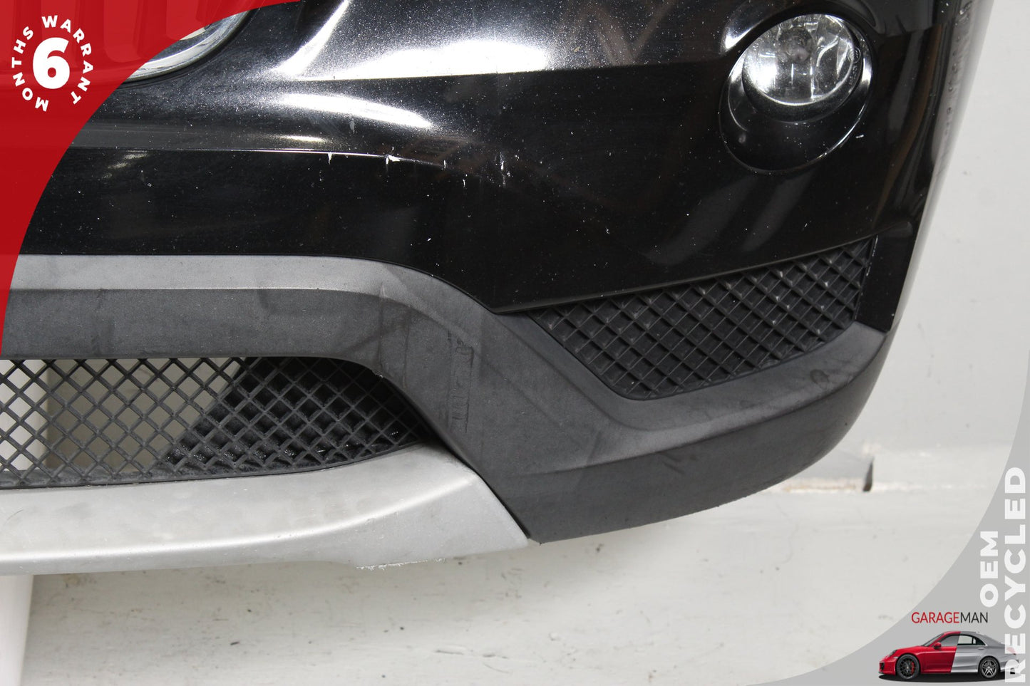 2013-2015 BMW X1 E84 Front Bumper Cover Assembly Black w/ Grille &amp; Fog Light OEM