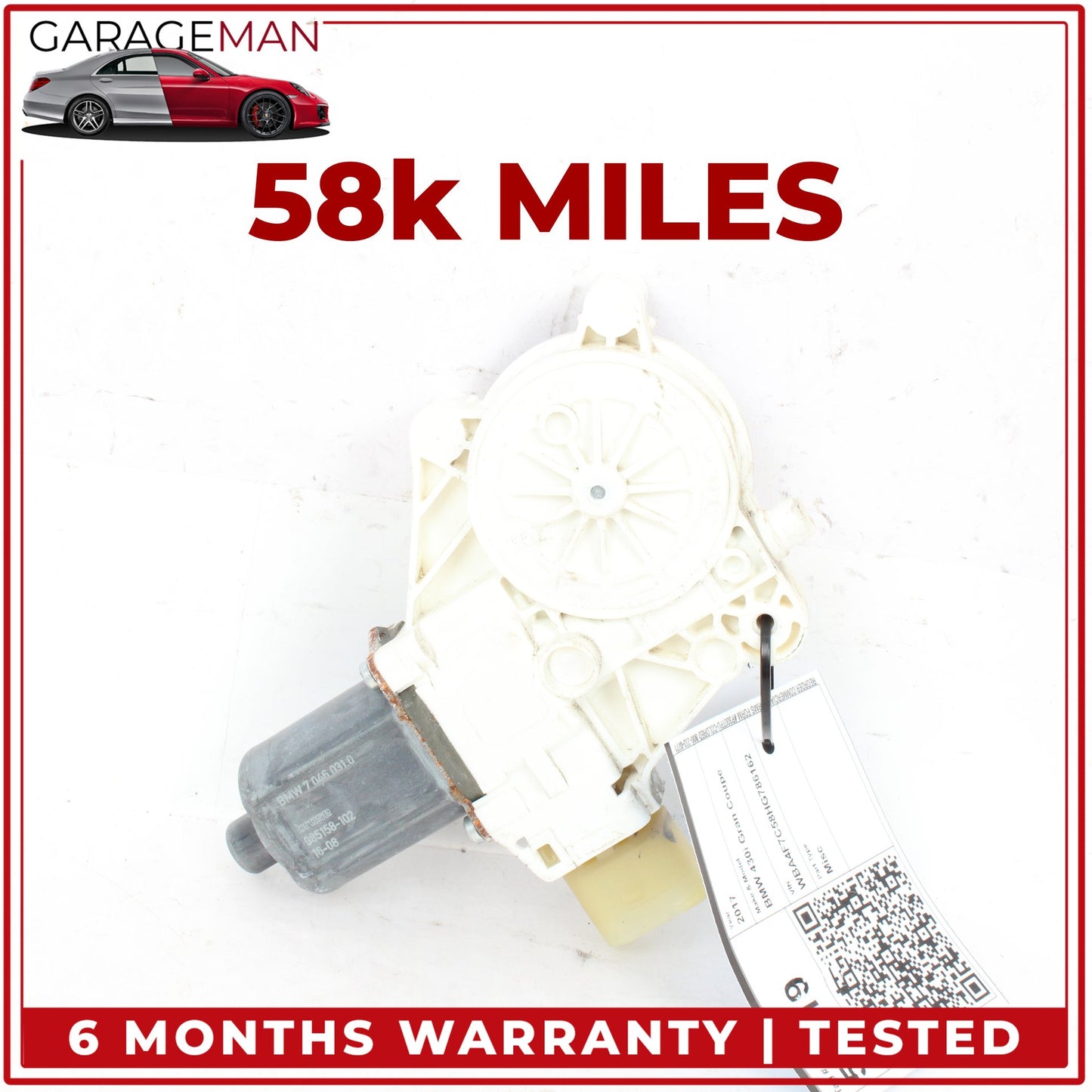 2014-2020 BMW 430i Front or Rear Left Side Window Regulator Motor 7046031 OEM