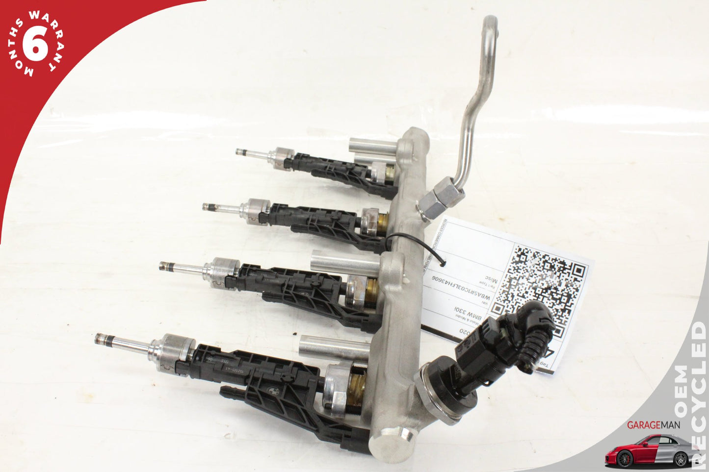 2019-2024 BMW 330i G20 2.0L B46 Fuel Injection Rail w/ Fuel Injectors 8665633