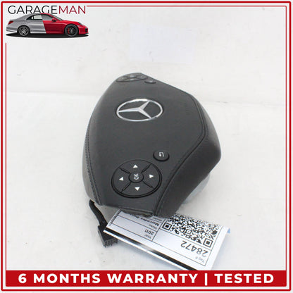 2010-2014 Mercedes W221 S400 Front Left Side Steering Wheel Airbag Black OEM
