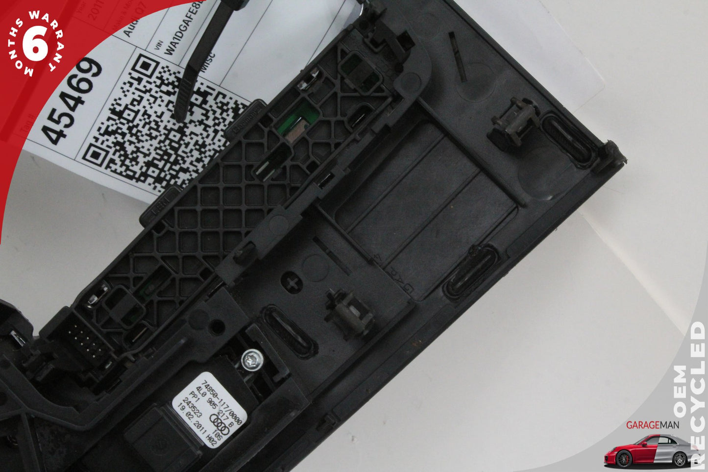 2010-2015 Audi Q7 Front Center Console Shifter Trim w/ Switches 4L0905217B OEM