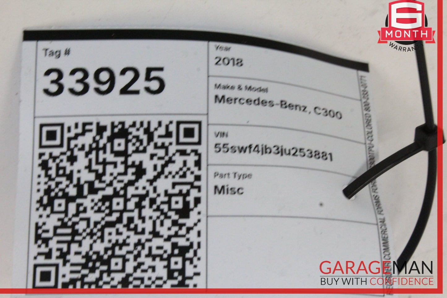 2015-2018 Mercedes-Benz C300 W205 Hazard Switch Control Panel 2059053901 OEM