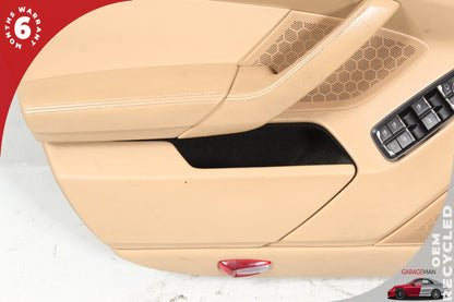2010-2016 Porsche Panamera 970 Front Left Driver Side Door Trim Panel Beige OEM