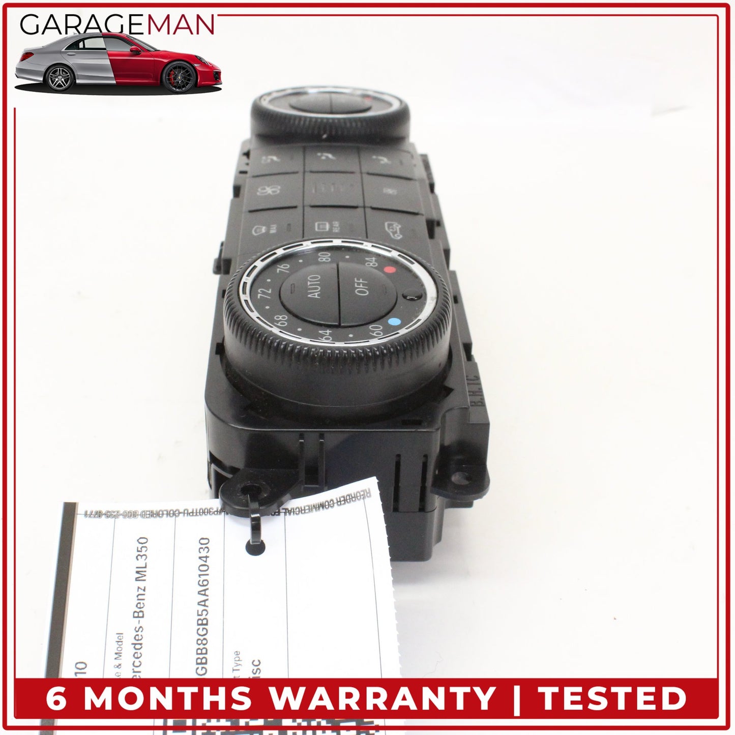2006-2013 Mercedes W164 ML350 AC Temperature Climate Control Switch Panel OEM