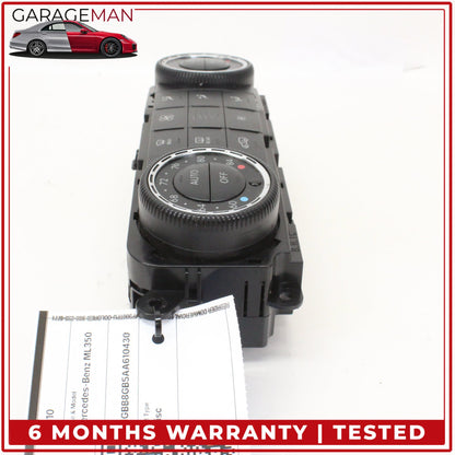 2006-2013 Mercedes W164 ML350 AC Temperature Climate Control Switch Panel OEM