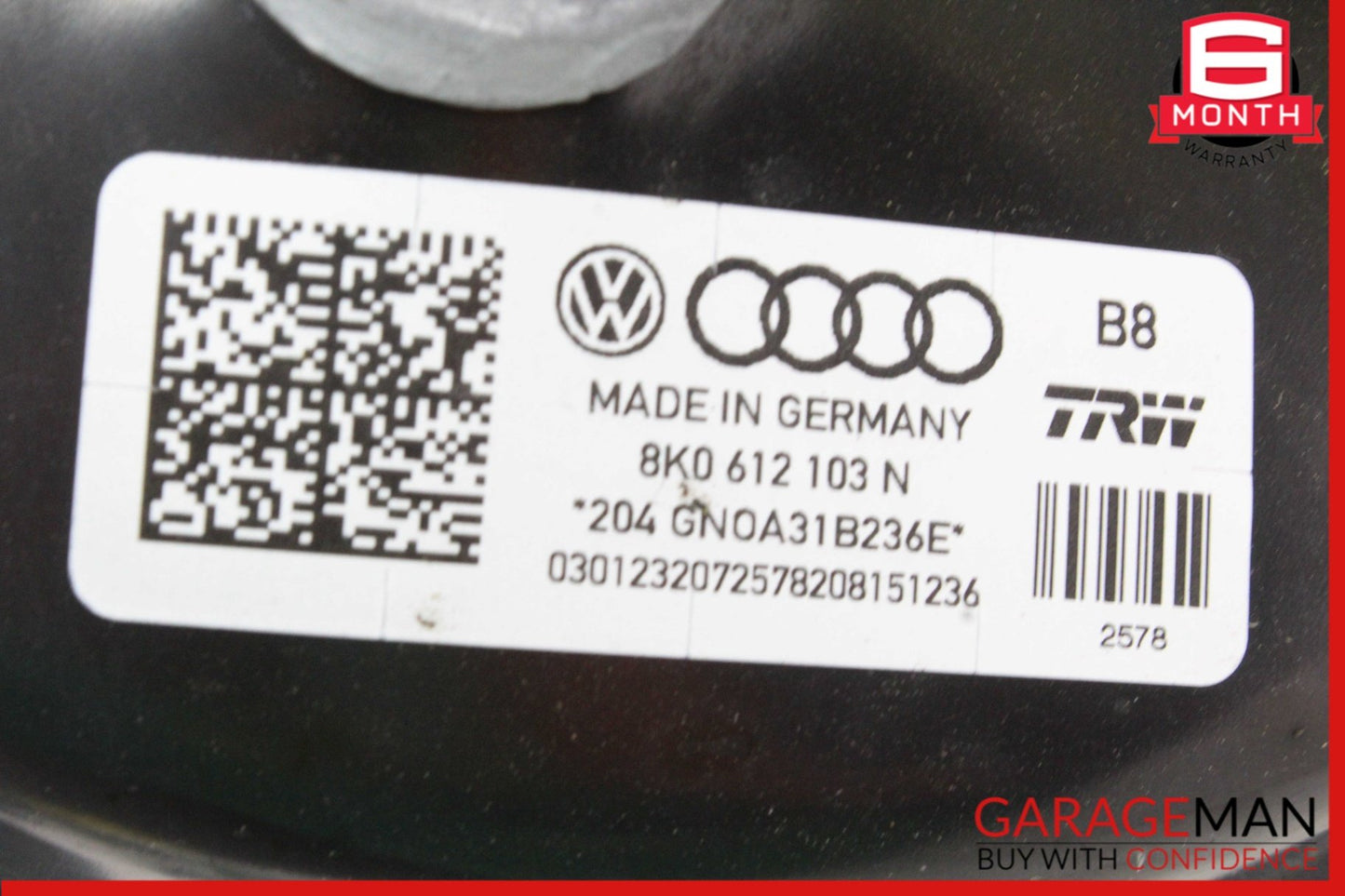 2013-2016 Audi A4 Power Brake Booster 8K0612103N