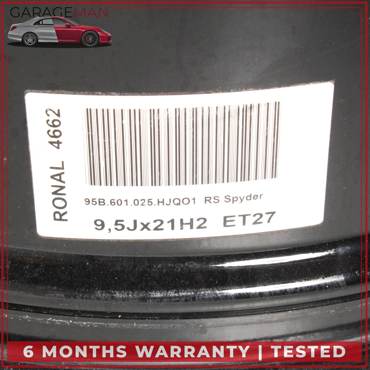 2021-2024 Porsche Macan 95B RS Spyder Design Front Wheel Rim 9.5JX21H2 ET27 OEM