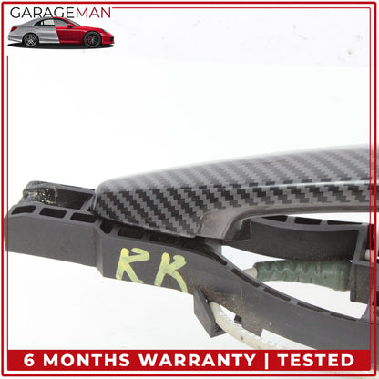 2012-2018 BMW 328i F30 Rear Right Exterior Door Handle Carbon Fiber 7332268 OEM