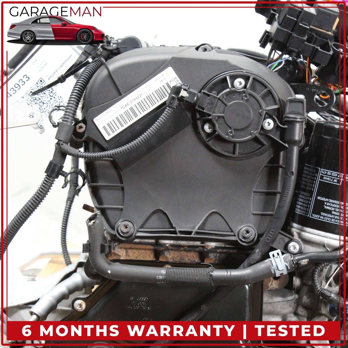 2014-2016 Audi A6 AWD 2.0L Turbo I4 Engine Motor Assembly CAED mileage 91k