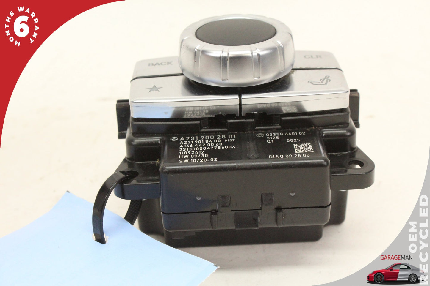2013-2016 Mercedes R231 SL550 Center Console Navigation Stereo Control Switch
