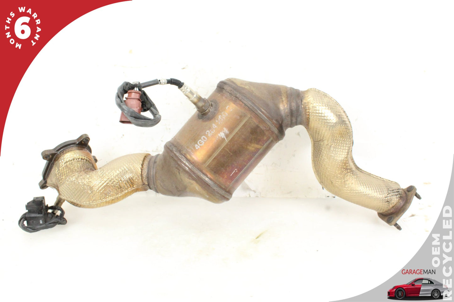 2013-2018 Audi A8 4.0L V8 Sedan Left Exhaust Downpipe 4G0131703AJ
