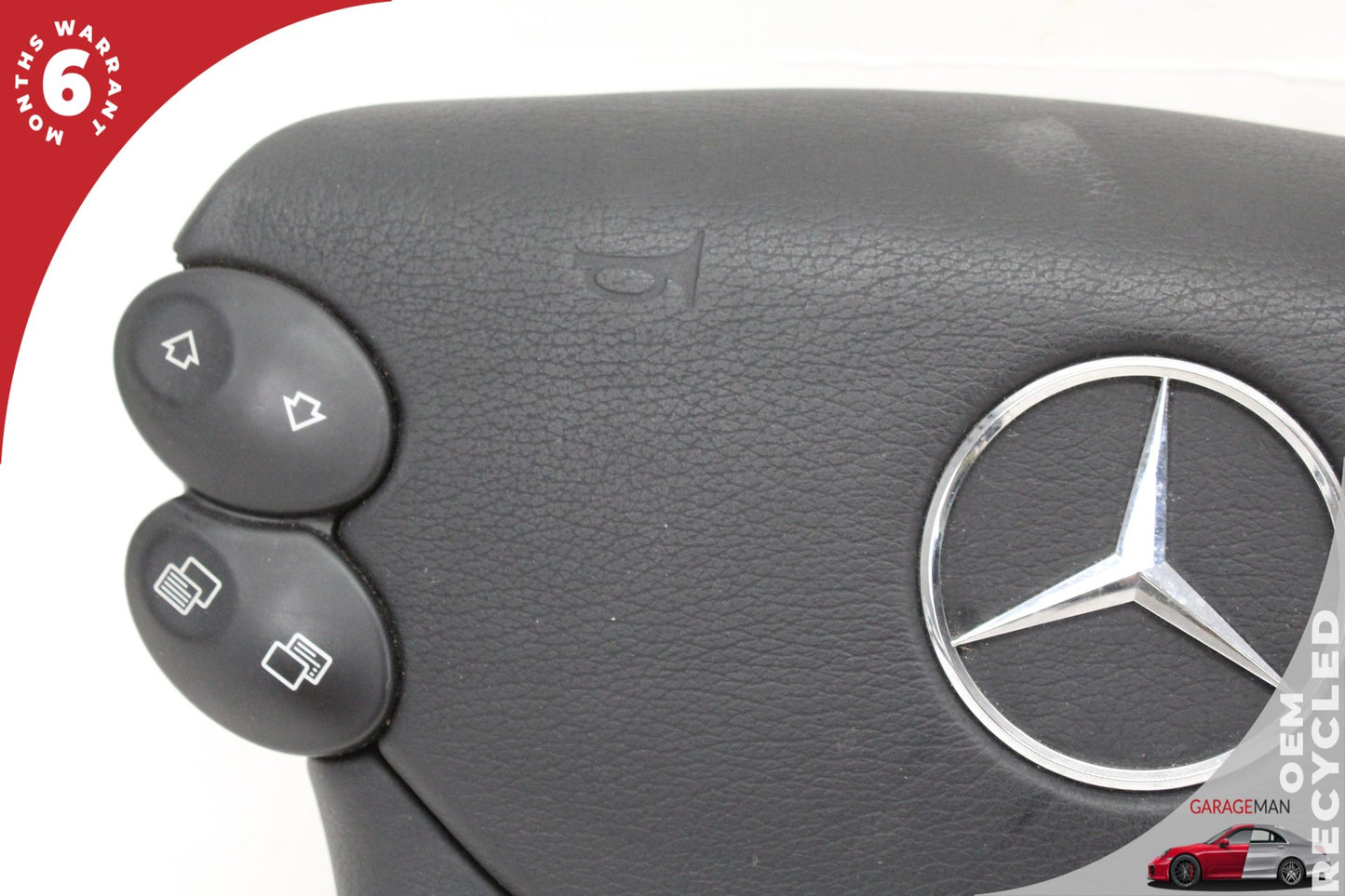 03-12 Mercedes-Benz SL500 R230 Convertible Steering Wheel Airbag Black2308600102