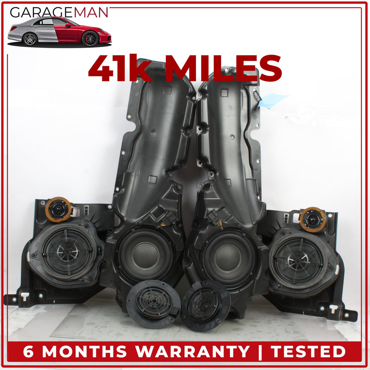 2016-2023 Audi TTS 8S Coupe Bang&Olufsen Audio Speaker (Set of 6) OEM