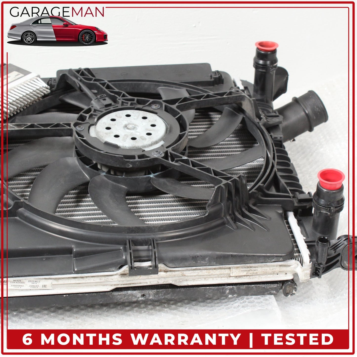 2009-2016 Audi A4 Radiator w/ Radiator Cooling Fan Assembly 8K0121003AD