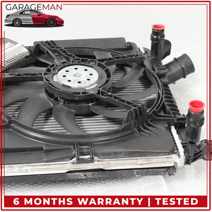 2009-2016 Audi A4 Radiator w/ Radiator Cooling Fan Assembly 8K0121003AD