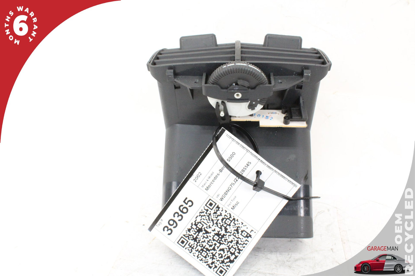 00-06 Mercedes-Benz S500 W220 Rear Center Console A/C Air Vent 2208300654