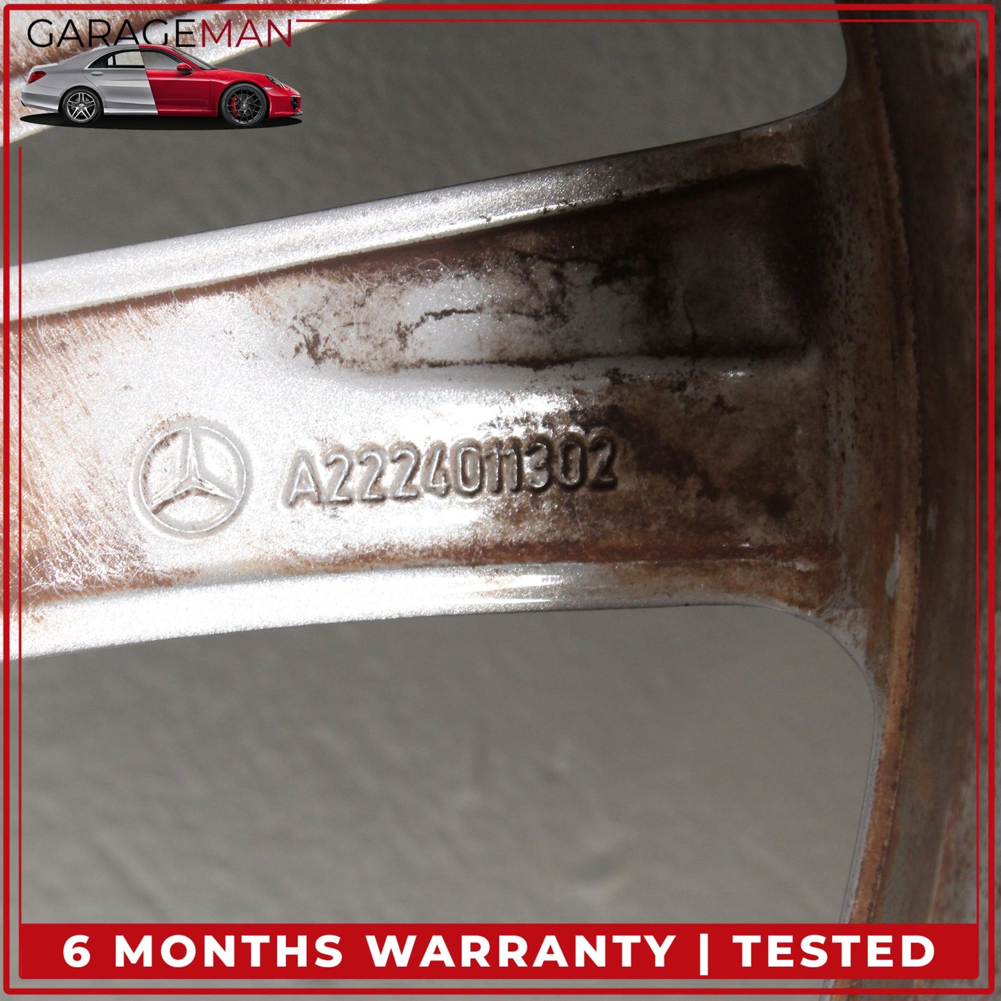 2014-2017 Mercedes W222 S550e S63 AMG Front Wheel Rim w/ Tire 8.5JX19H2 ET36 OEM