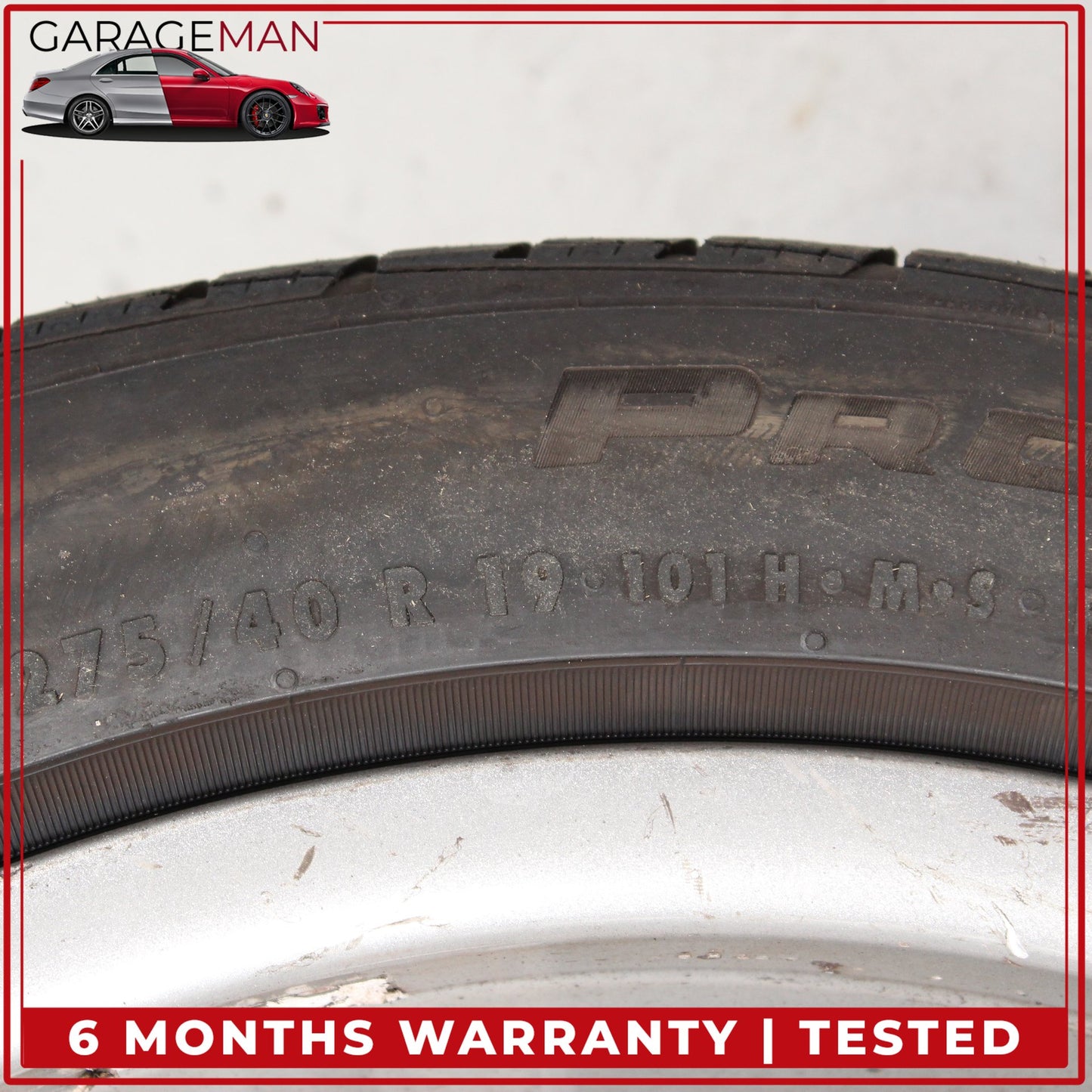2014-2017 Mercedes W222 S550e S600 Rear Wheel Rim w/ Tire 9.5JX19H2 ET43.5 OEM
