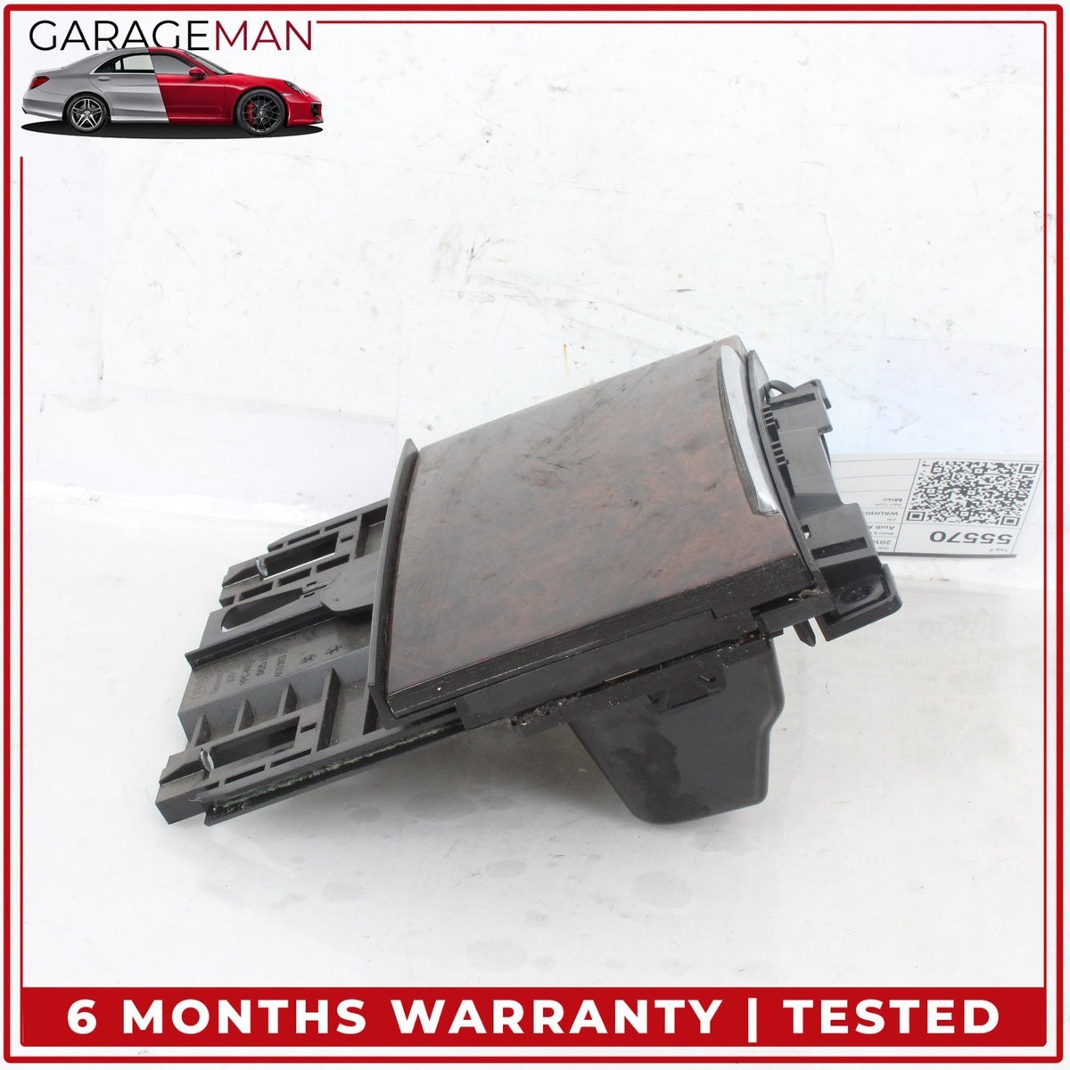 2012-2018 Audi A6 A7 Front Center Console Storage Tray Box Wood 4G0864131 OEM