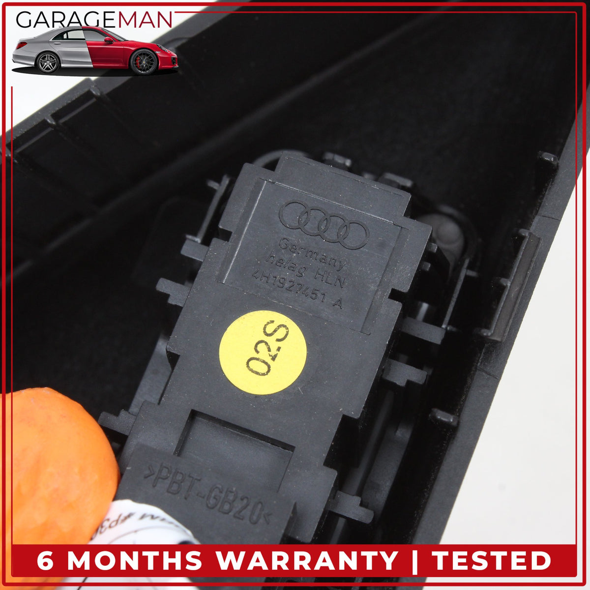 2011-2018 Audi A8 S8 Lane Change Assist Control Switch w/ Trim Cover Panel OEM
